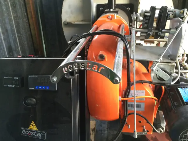Burner with a control panel